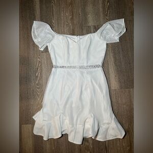 White Off-Shoulder Dress